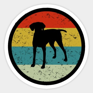 German shorthaired pointer retro vintage Sticker